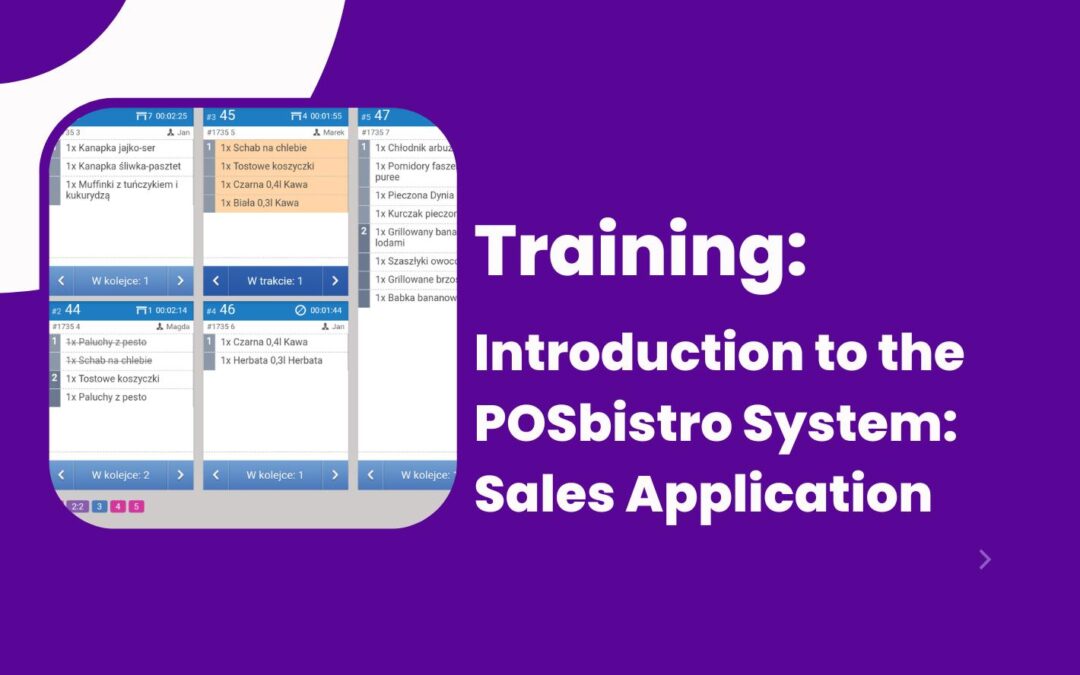 Introduction to the POSbistro System: Sales Application