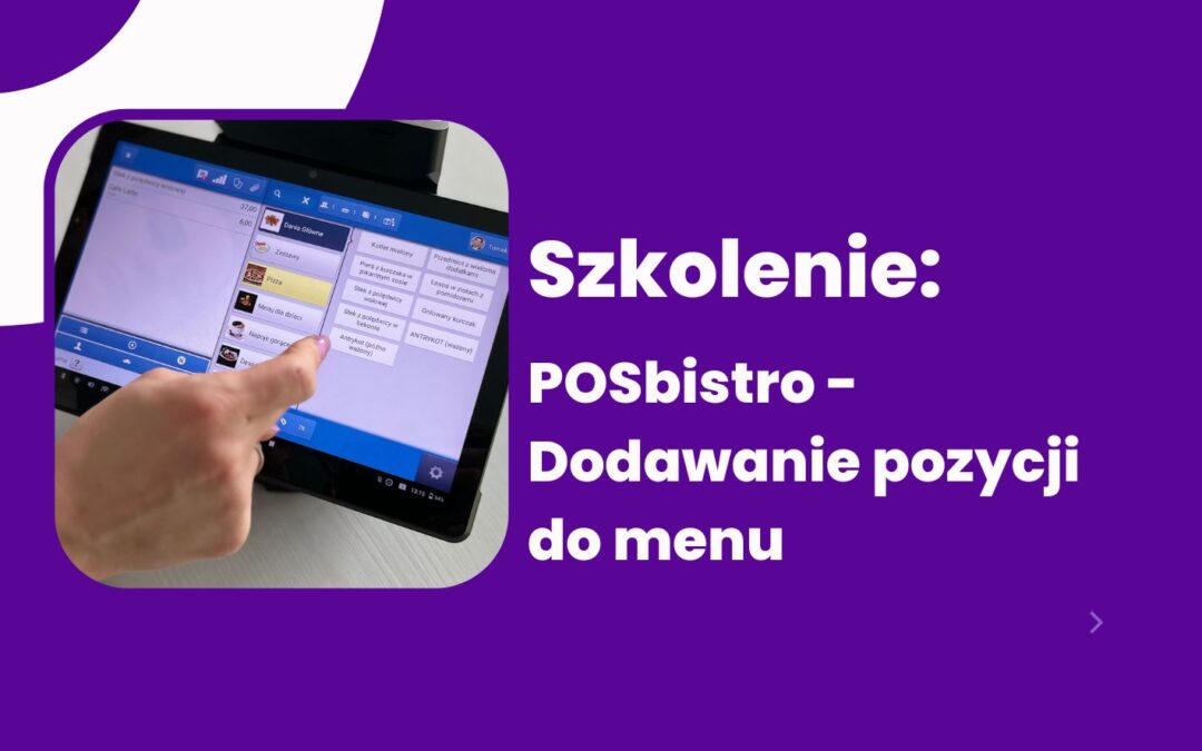 POSbistro – Dodawanie pozycji do menu