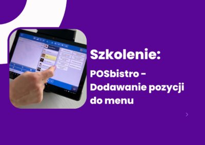 POSbistro – Dodawanie pozycji do menu